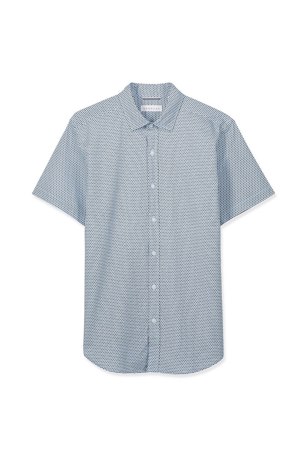 Chambray Ocean Print Shirt