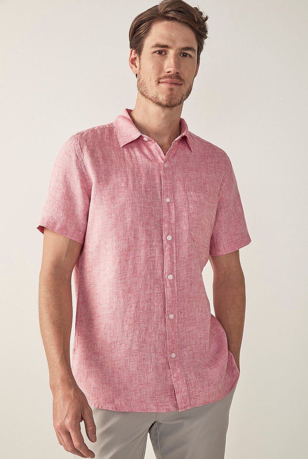 Delave Linen Short Sleeve Shirt