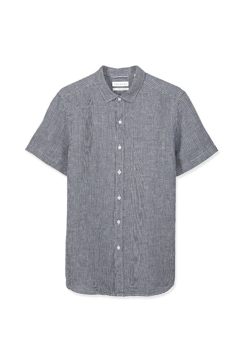 Mini Gingham Linen Shirt
