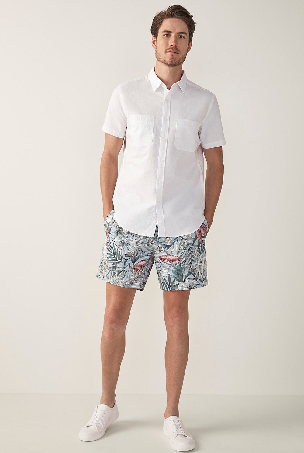 Linear Palm Swim Short