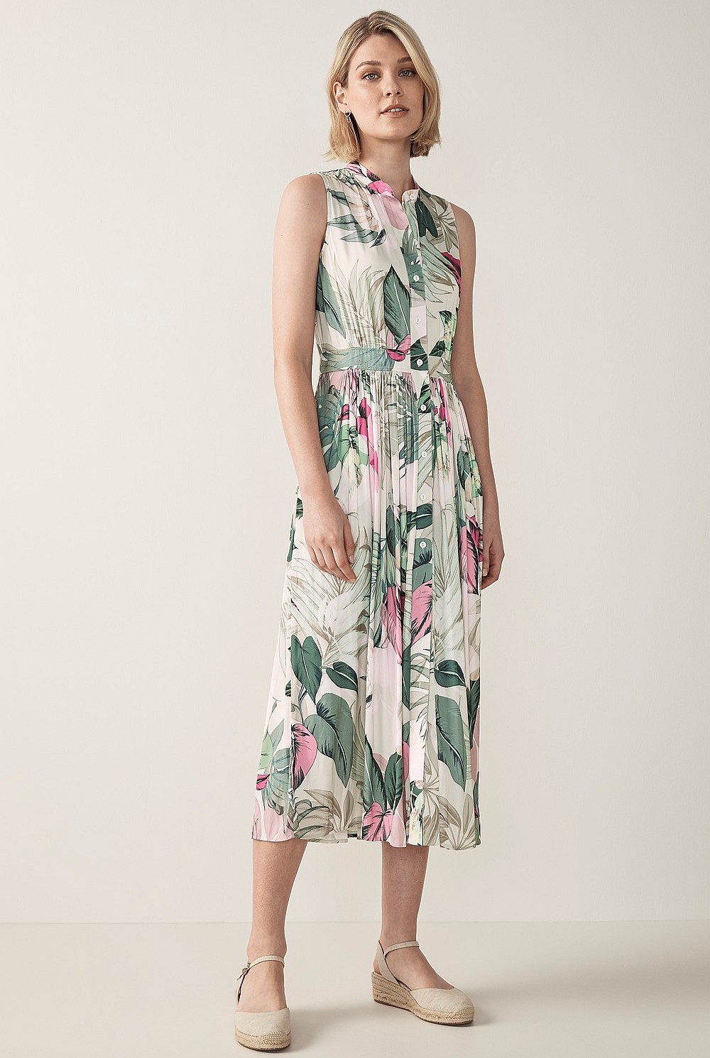 Overlay Foliage Dress