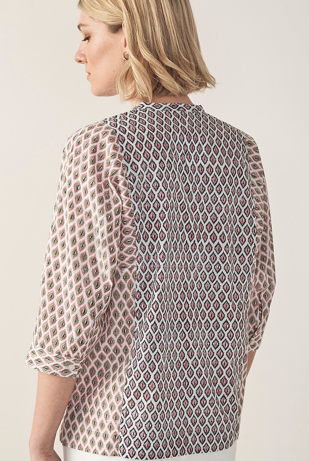 Geometric Block Print Top