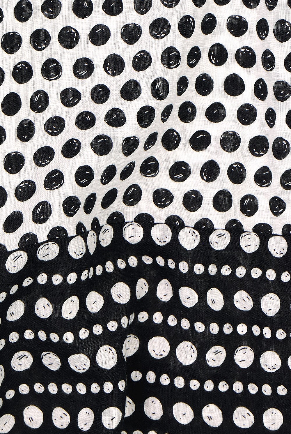 Linen Etched Spot Boyfriend Shirt