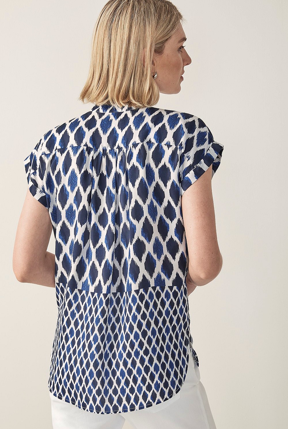 Modal Ikat Print Top