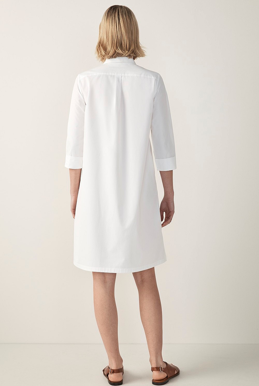 Cotton Poplin Shirt Dress