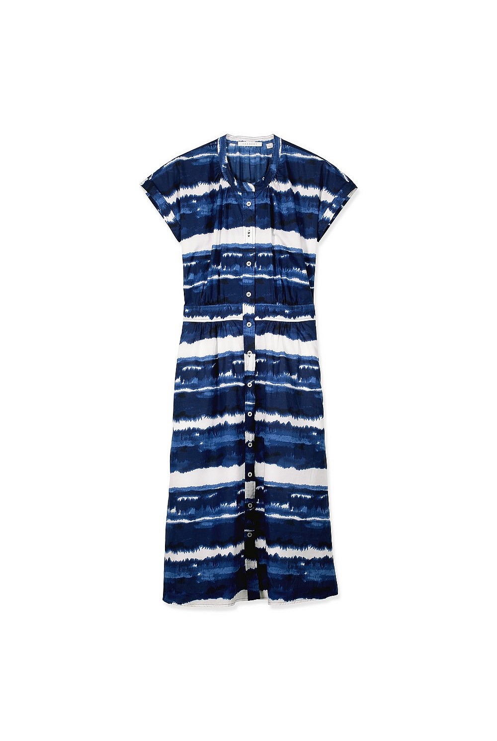 Cotton Voile Blur Stripe Dress