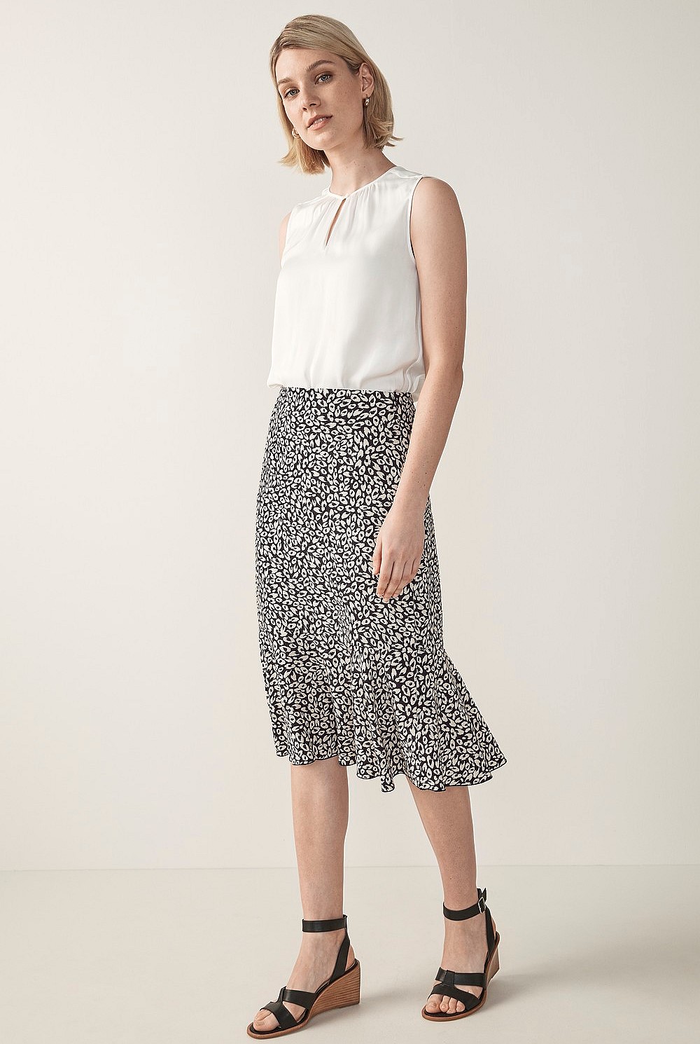 Gathered Neck Shell Top