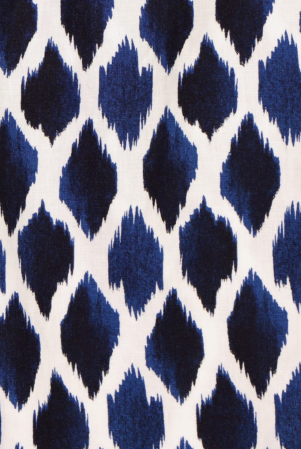 Linen Ikat Diamond Shirt Dress