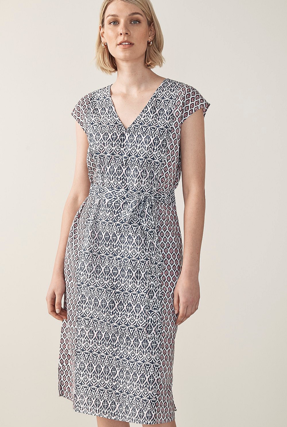Tribal Block Print Dress