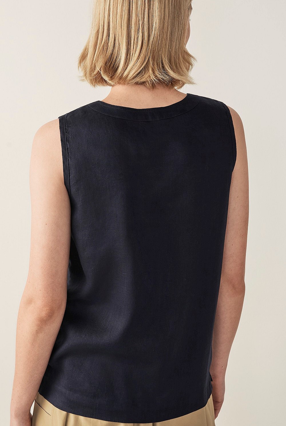 Linen Shell Top