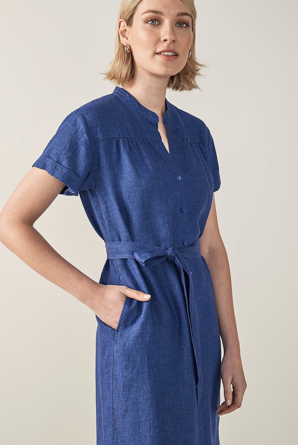 Linen Delave Shirt Dress