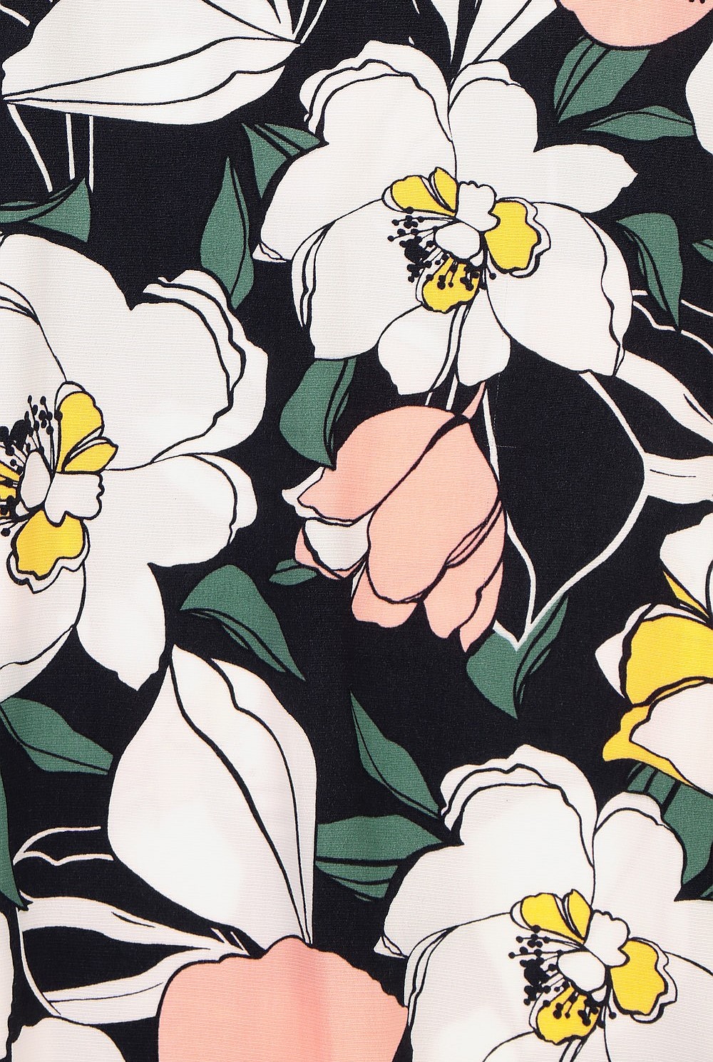 Magnolia Print Dress
