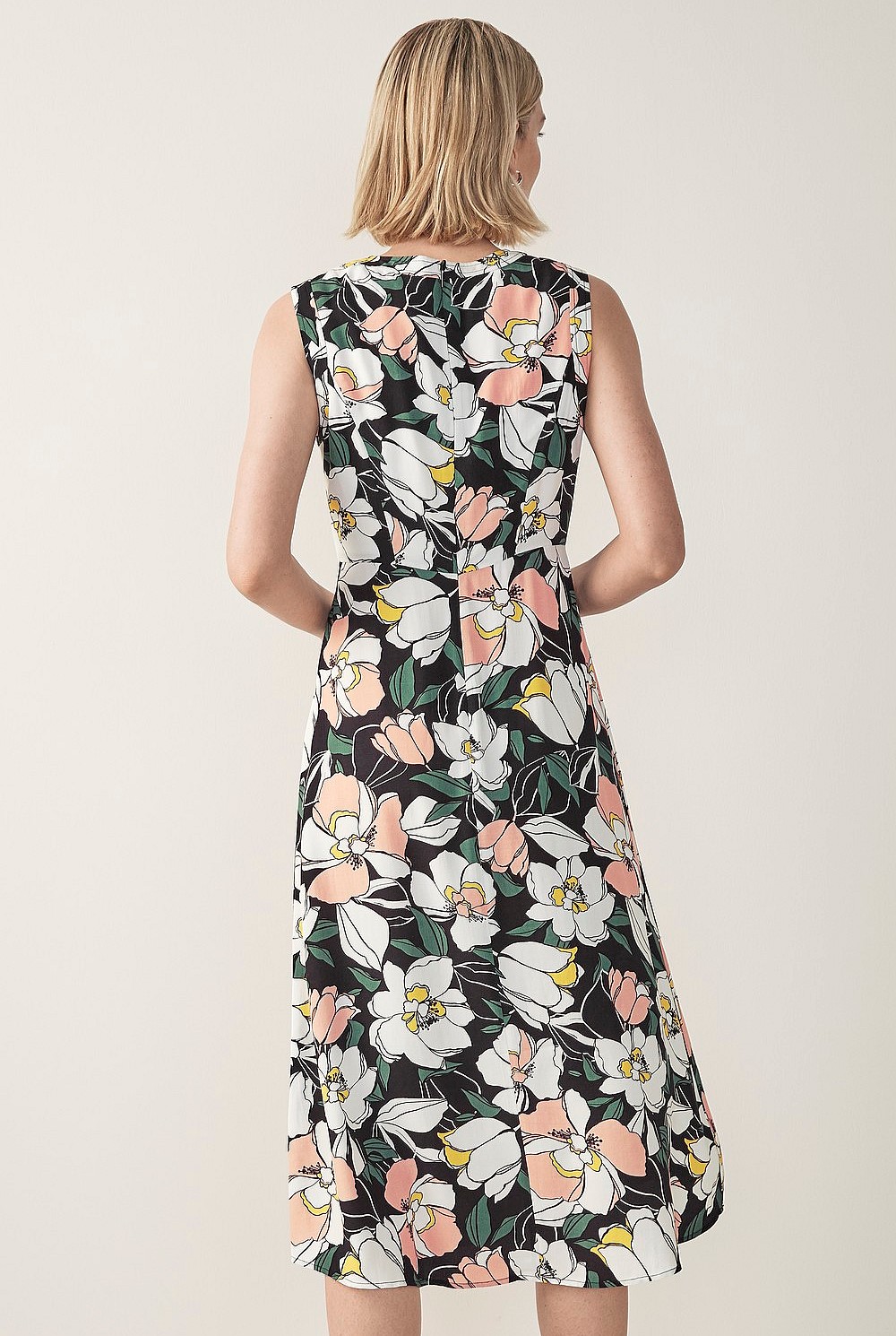 Magnolia Print Dress