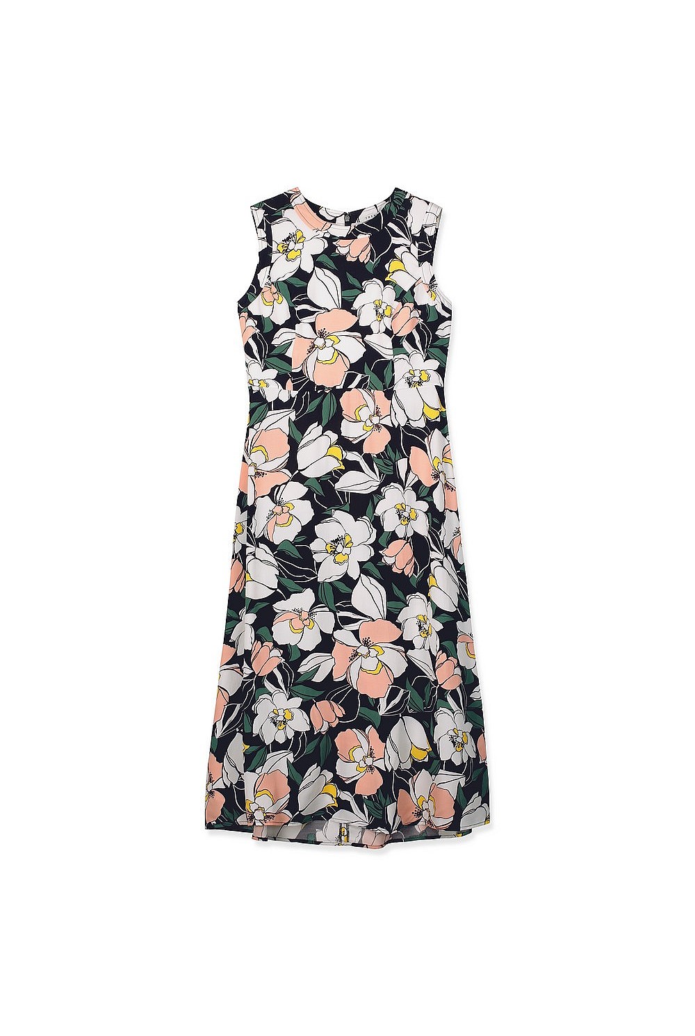 Magnolia Print Dress