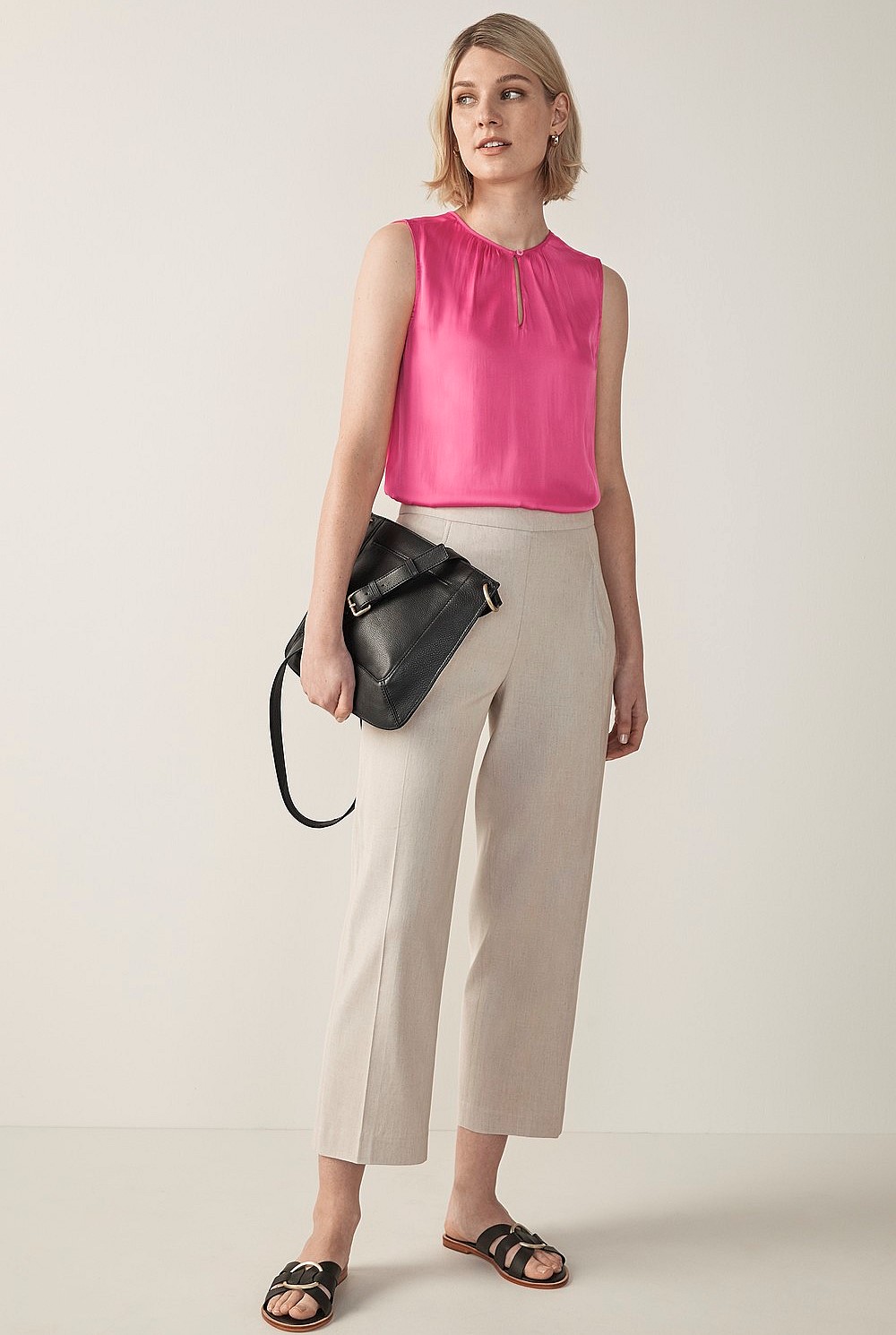 Gathered Neck Shell Top