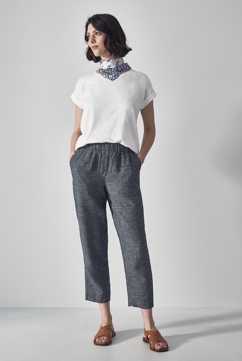 Pima Cotton Cuffed T-Shirt