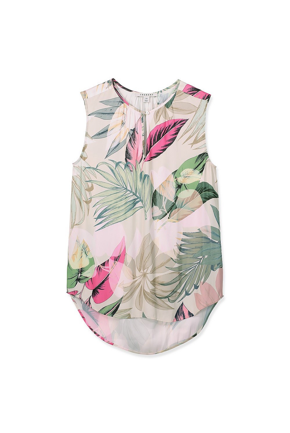 Overlay Foliage Shell Top