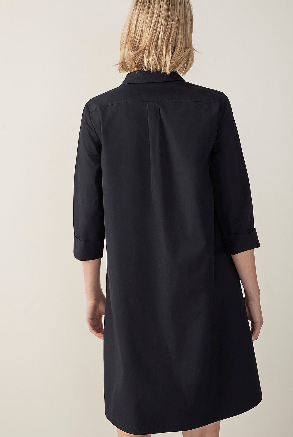 Cotton Poplin Shirt Dress