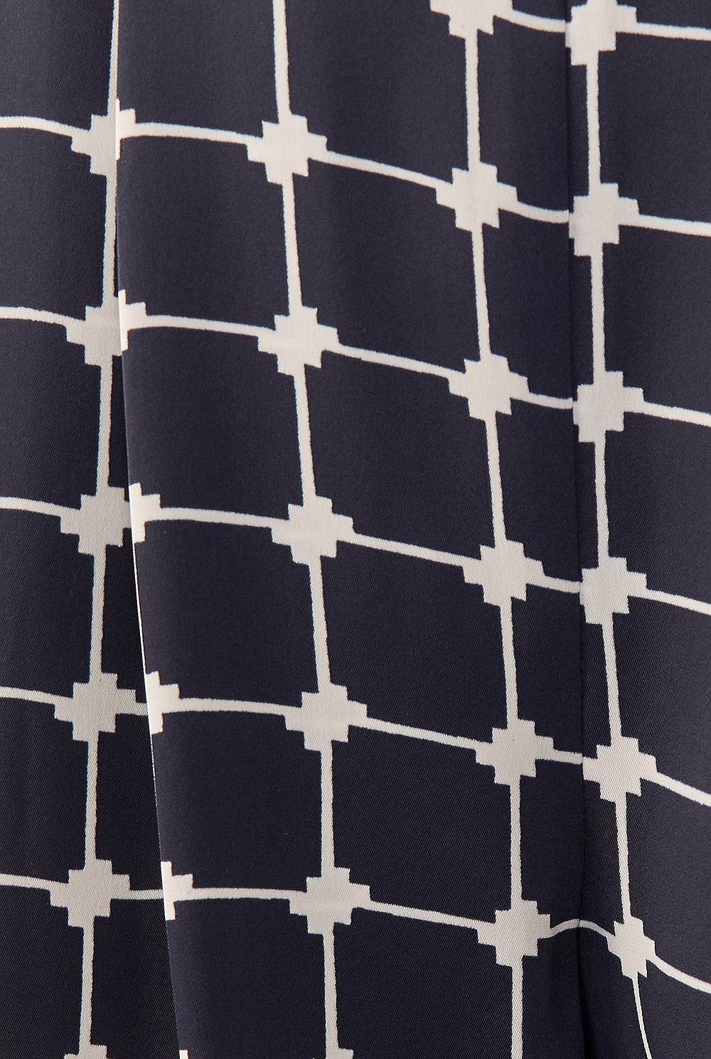 Blurred Grid Wide Leg Pant