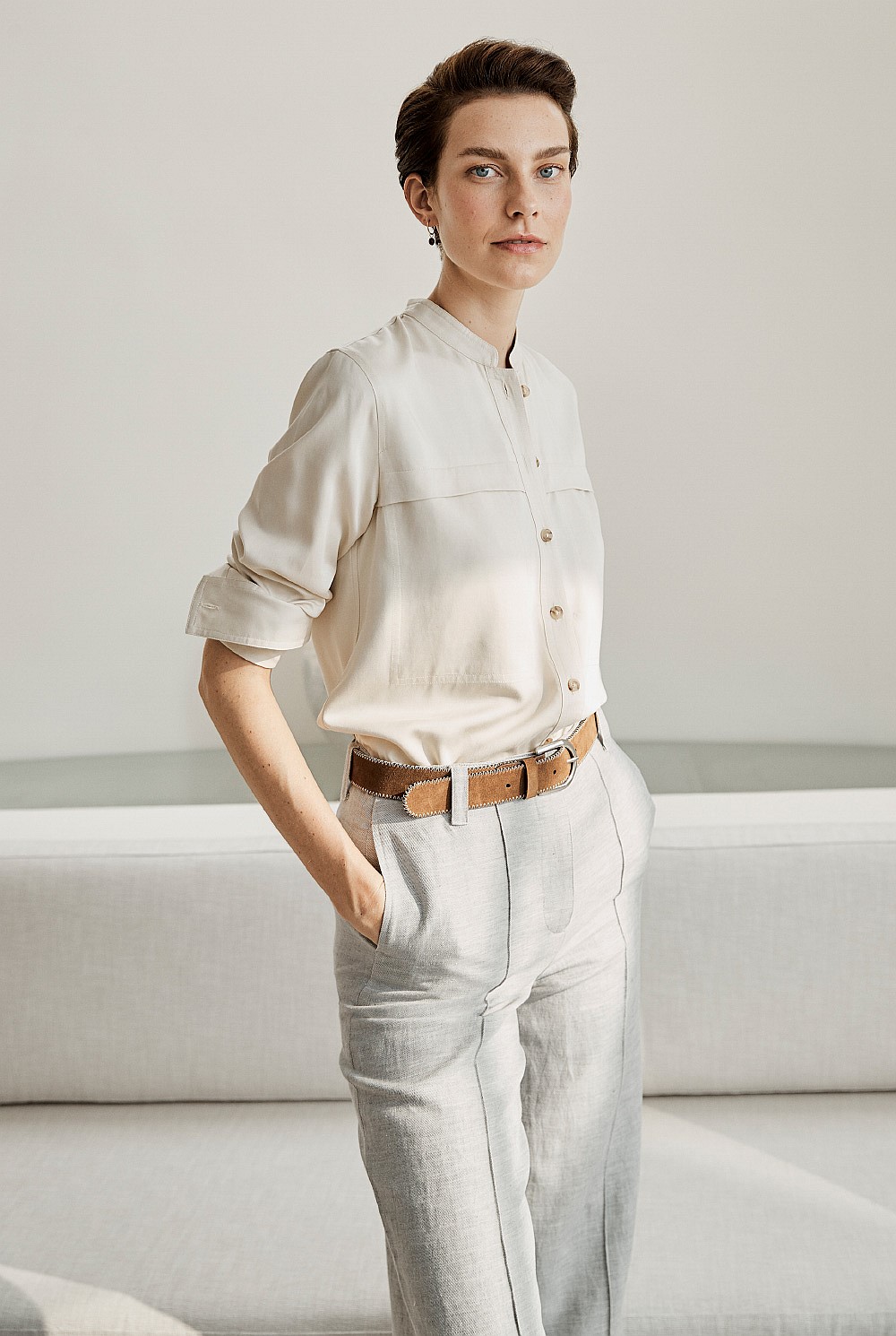 Modal Sateen Shirt