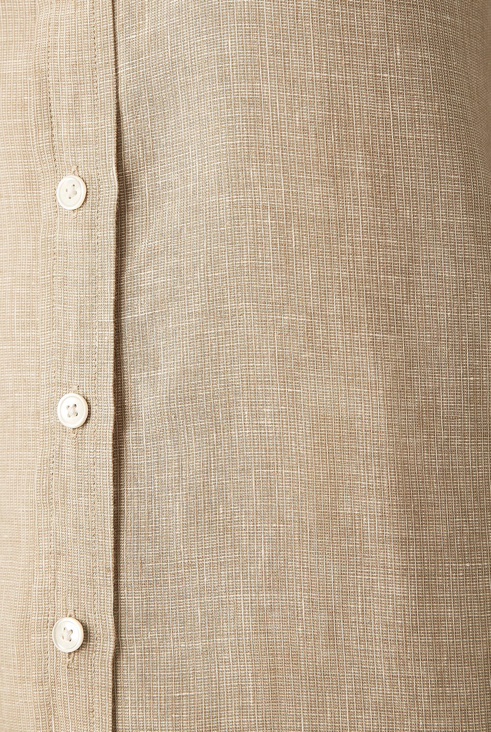 Linen Yarn Dyed Fitted Shirt
