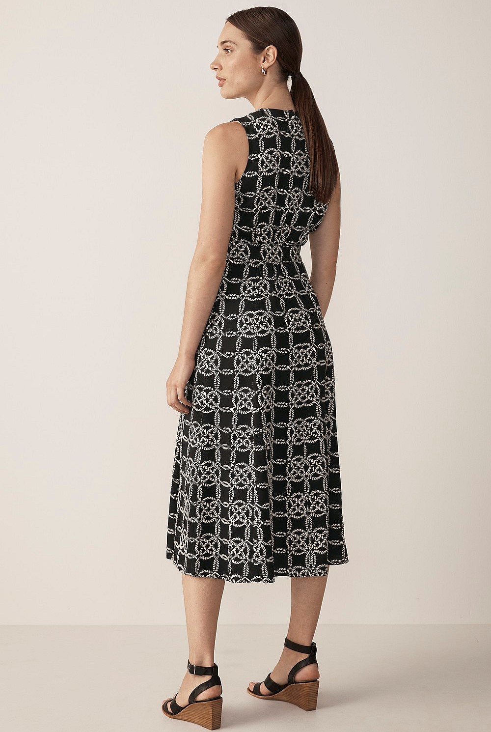 Tencel Rope Print Dress