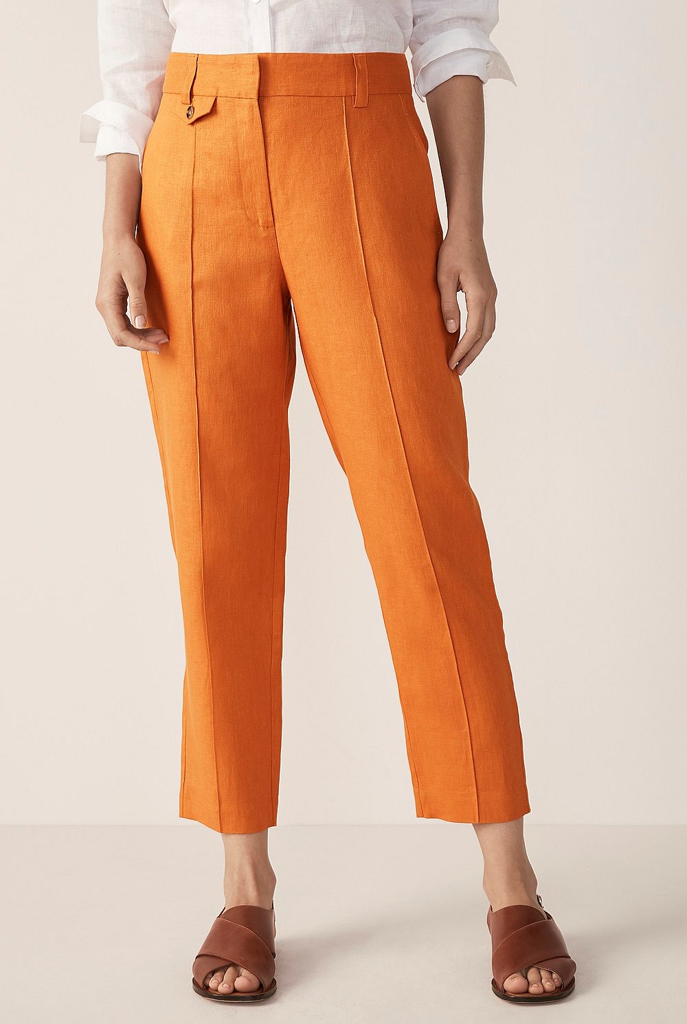 Linen Pinch Stitch Pant