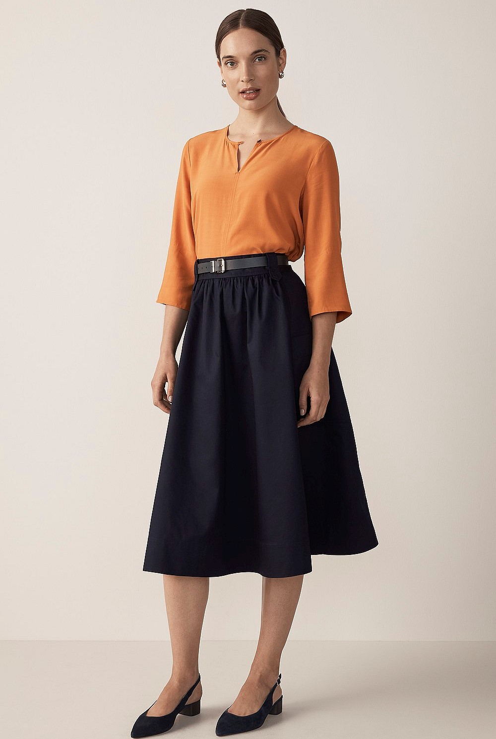 Drape 3/4 Sleeve Top