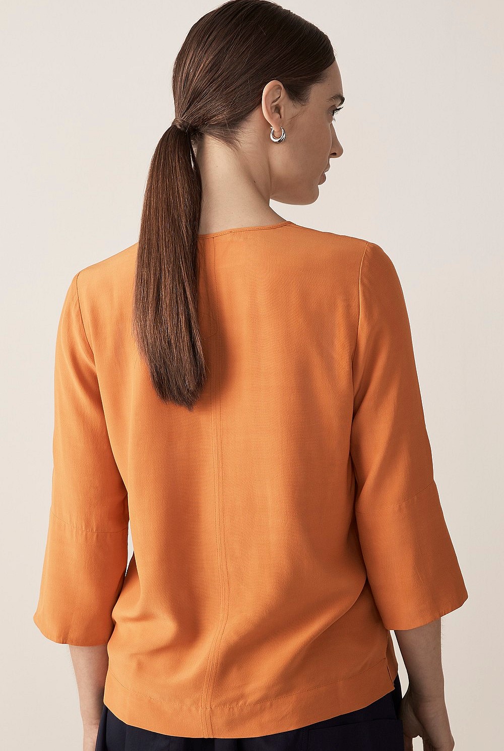 Drape 3/4 Sleeve Top