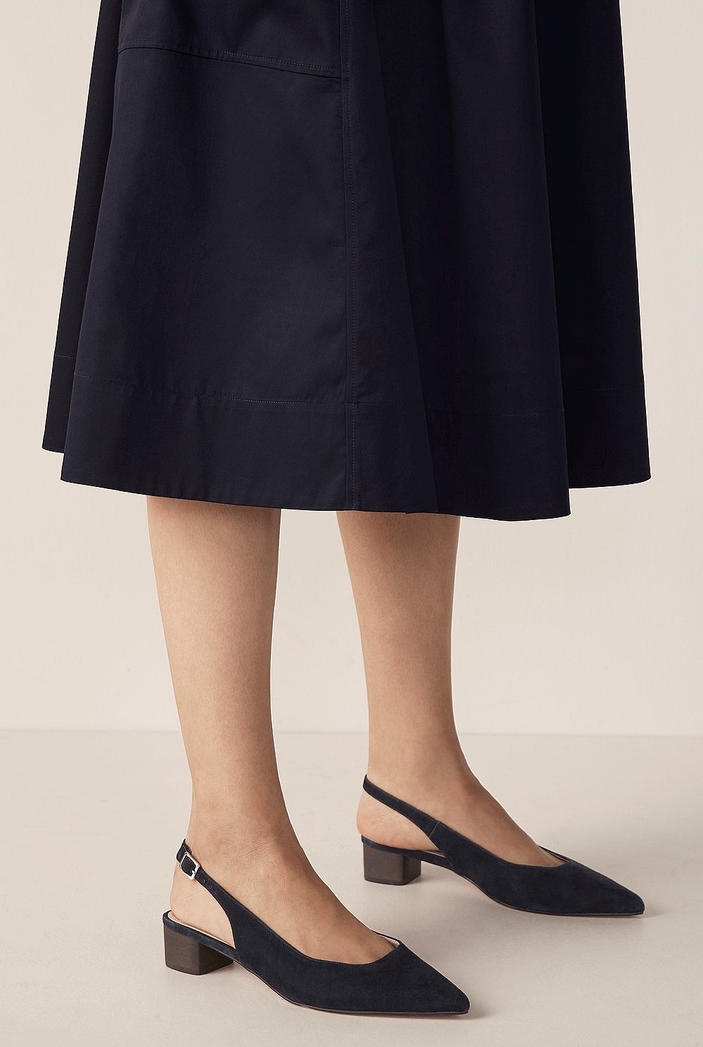 Ainslie Suede Mid Heel