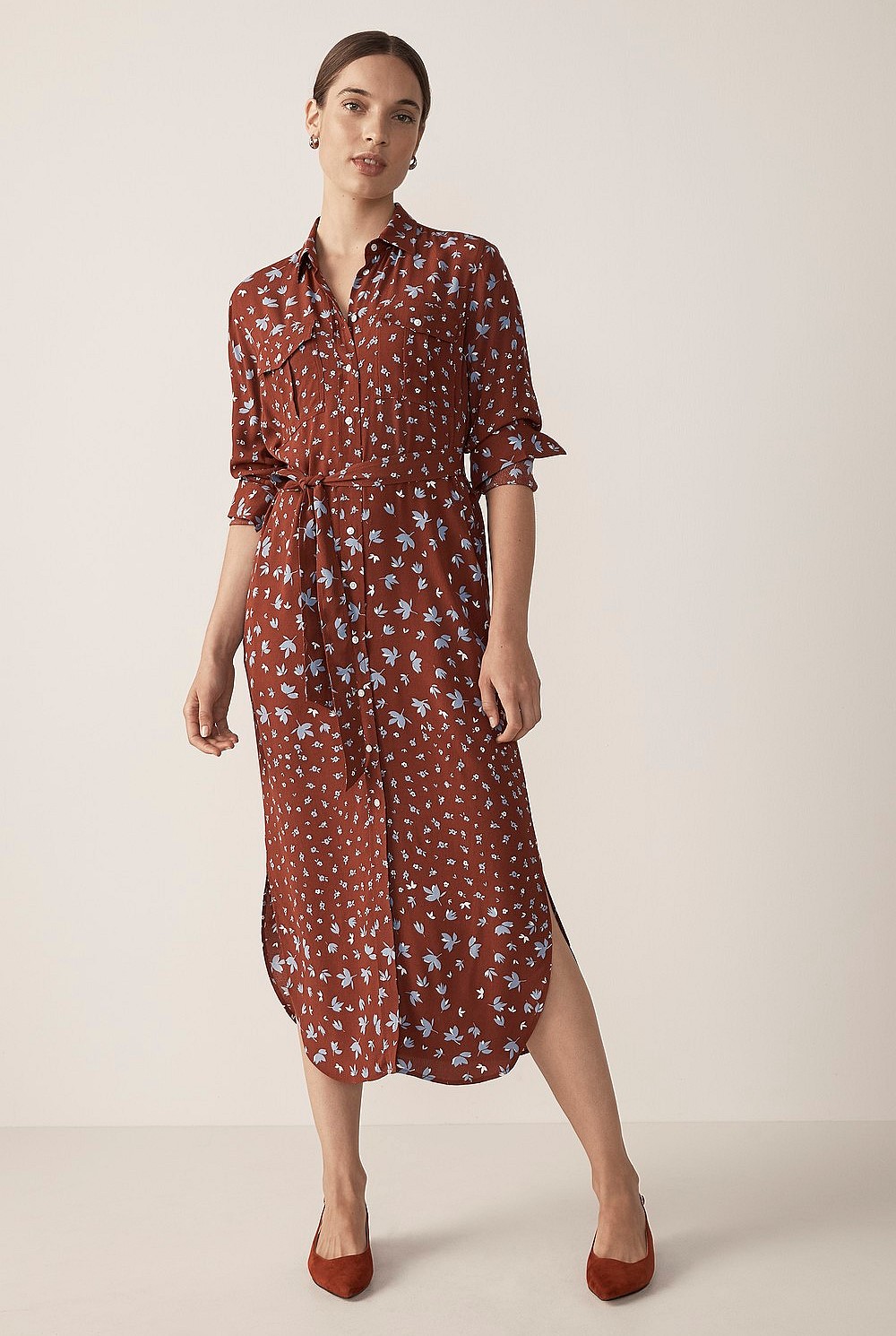 Mini Flower Bud Print Dress
