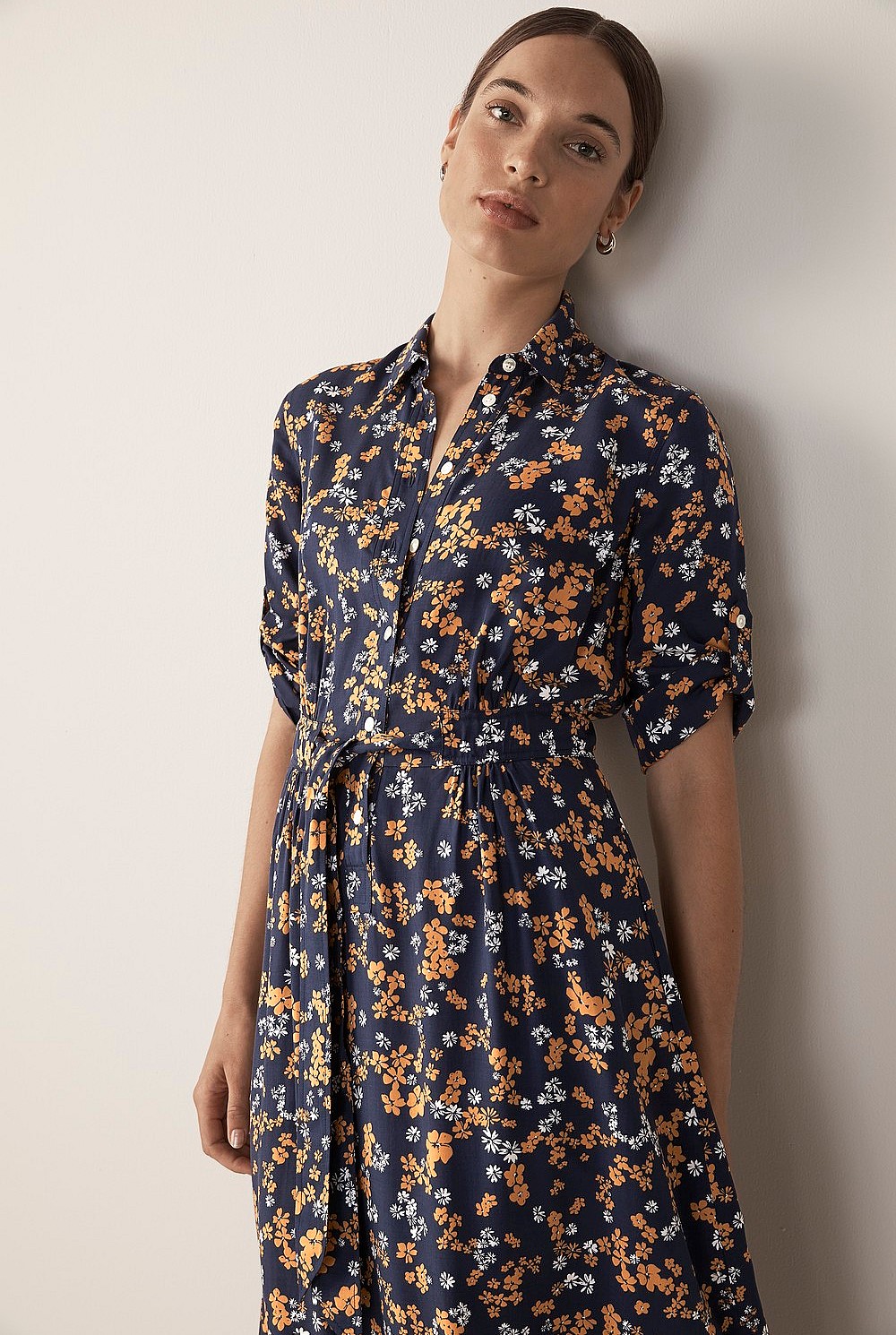 Modal Scattered Floral Dress