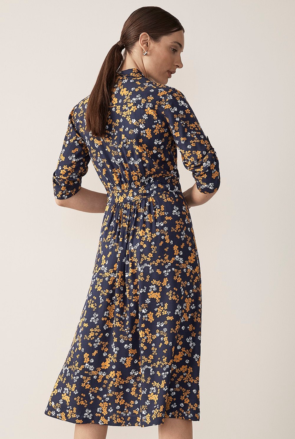 Modal Scattered Floral Dress
