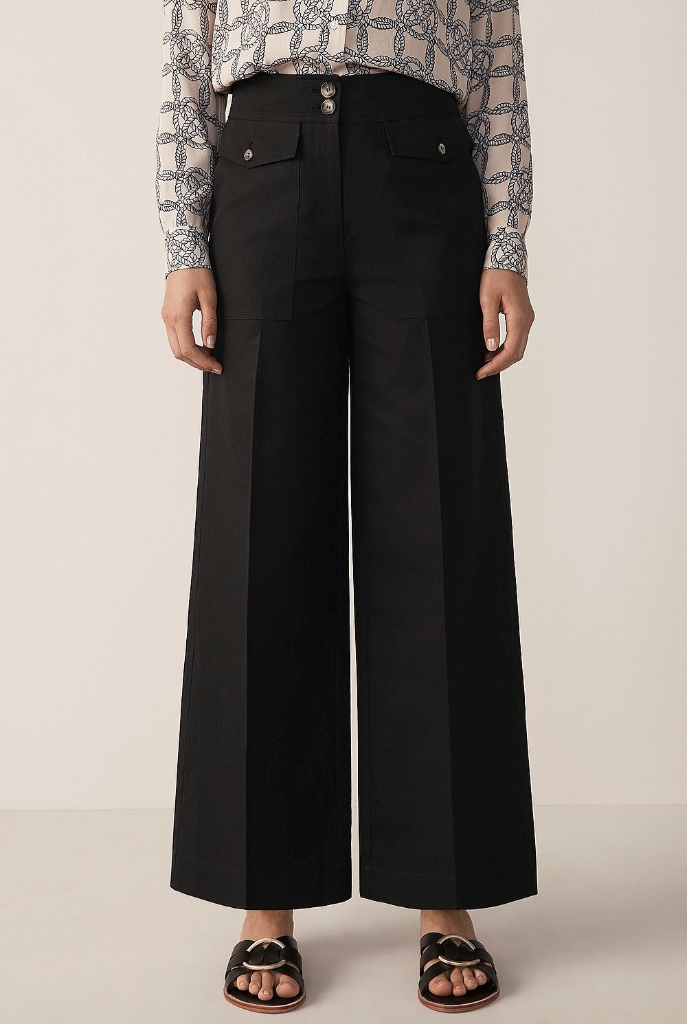Wide Leg Utility Pant