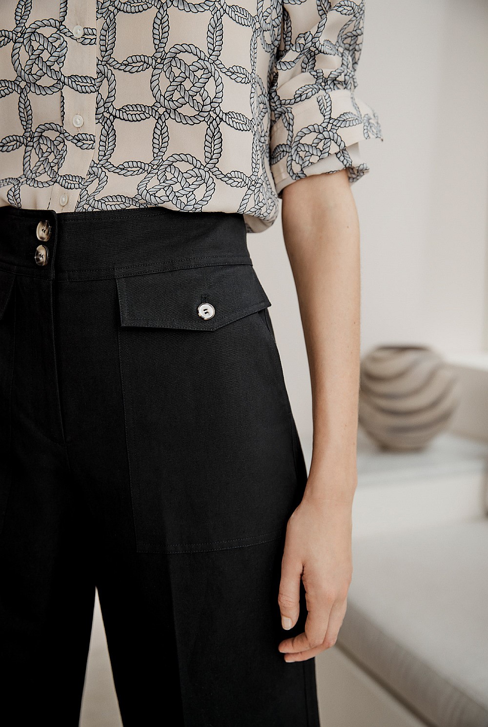 Wide Leg Utility Pant