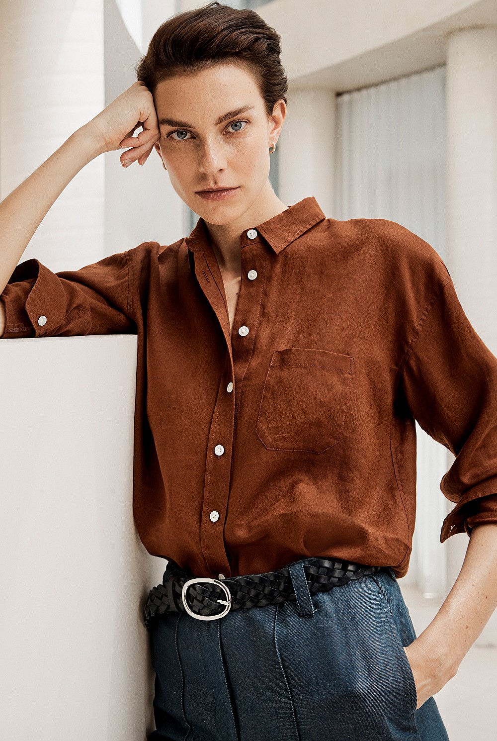 Linen Boyfriend Shirt