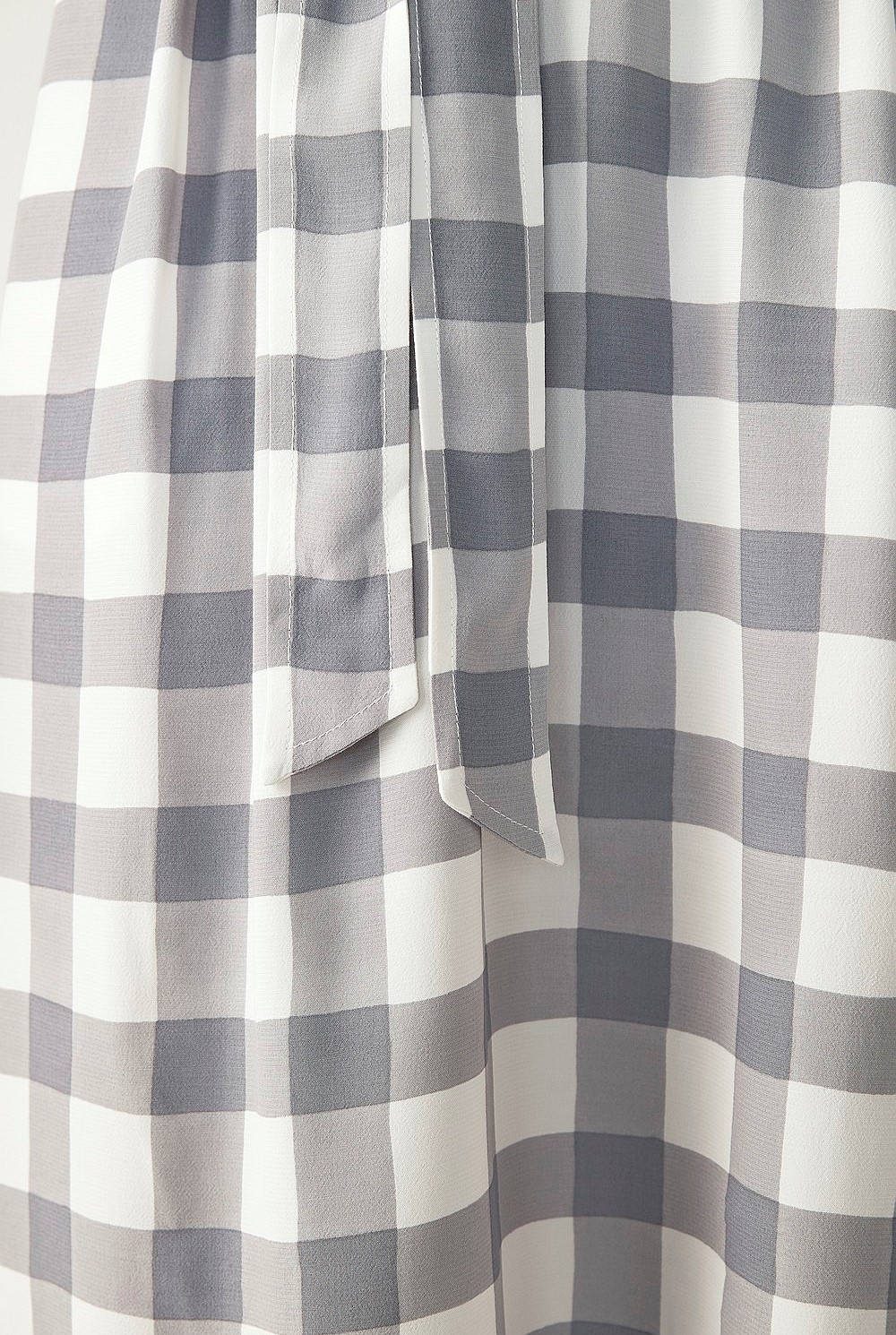 Gingham Tie Front Dress