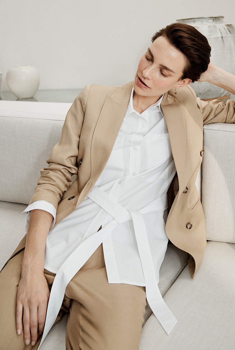 Cotton Poplin Tunic Shirt