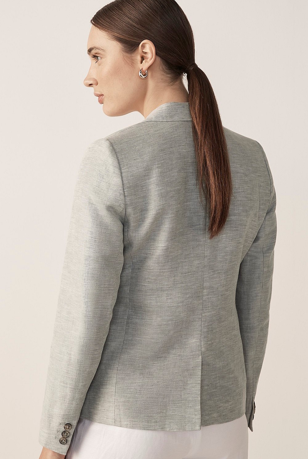 Cotton Linen Twill Blazer