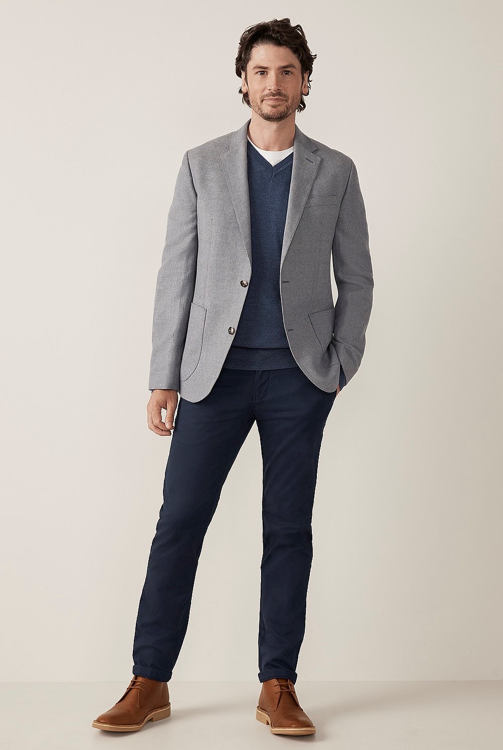 Hopsack Cotton Linen Blazer