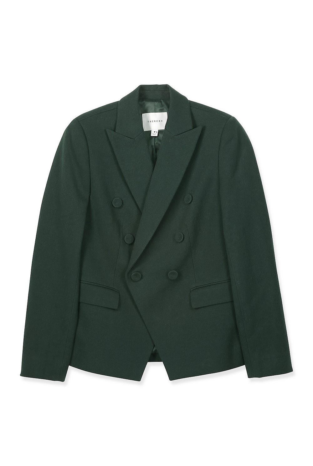Wool Blend Double Breasted Blazer