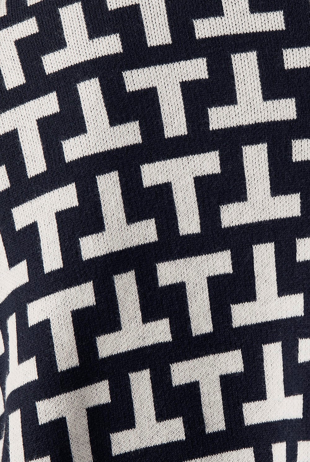 Cotton Cashmere Jacquard Poncho