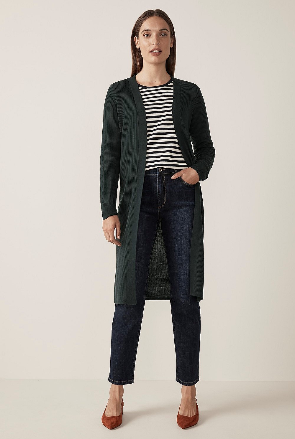 Merino Rib Cardigan