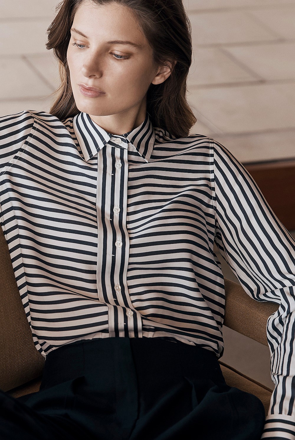 Modal Stripe Shirt