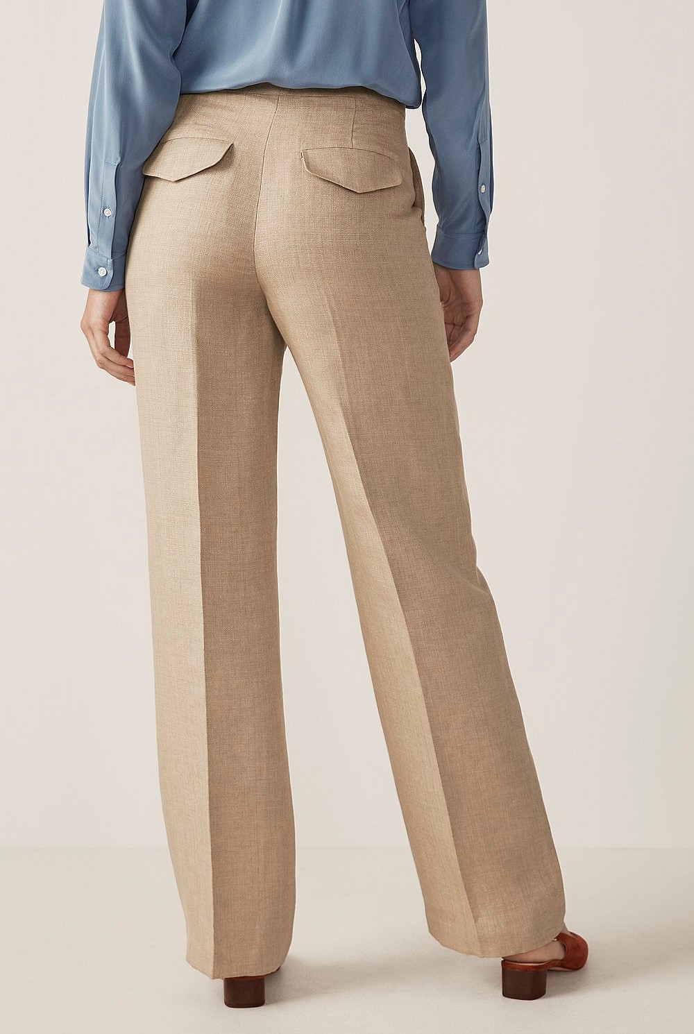 Linen Full Wide Leg Pant