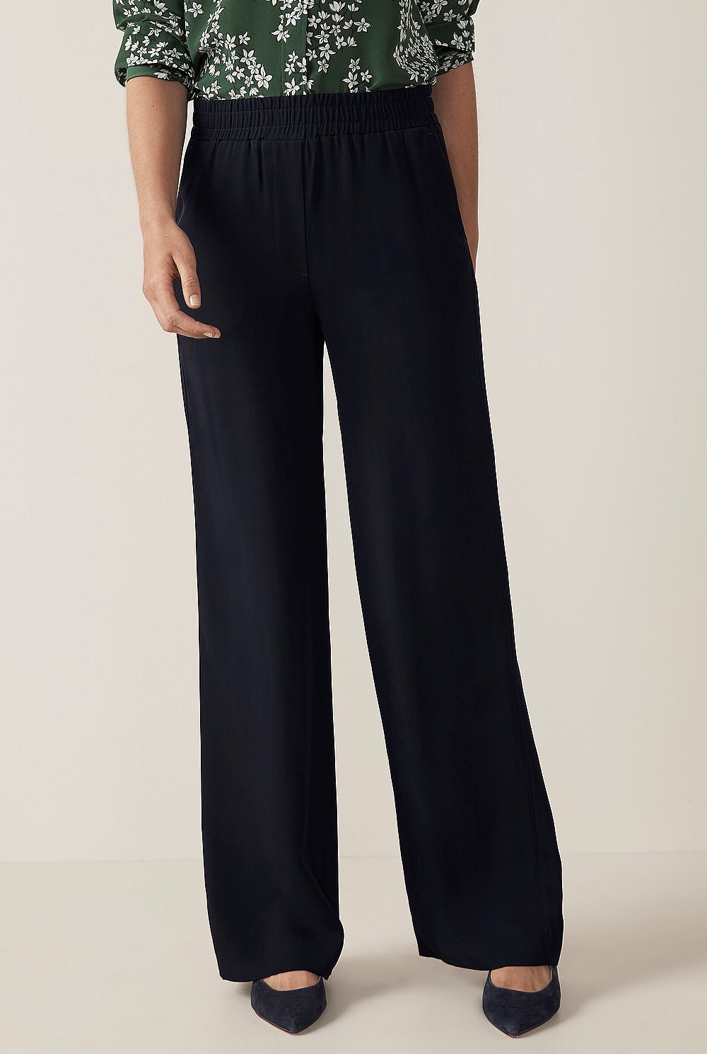 Pull On Wide Leg Pant