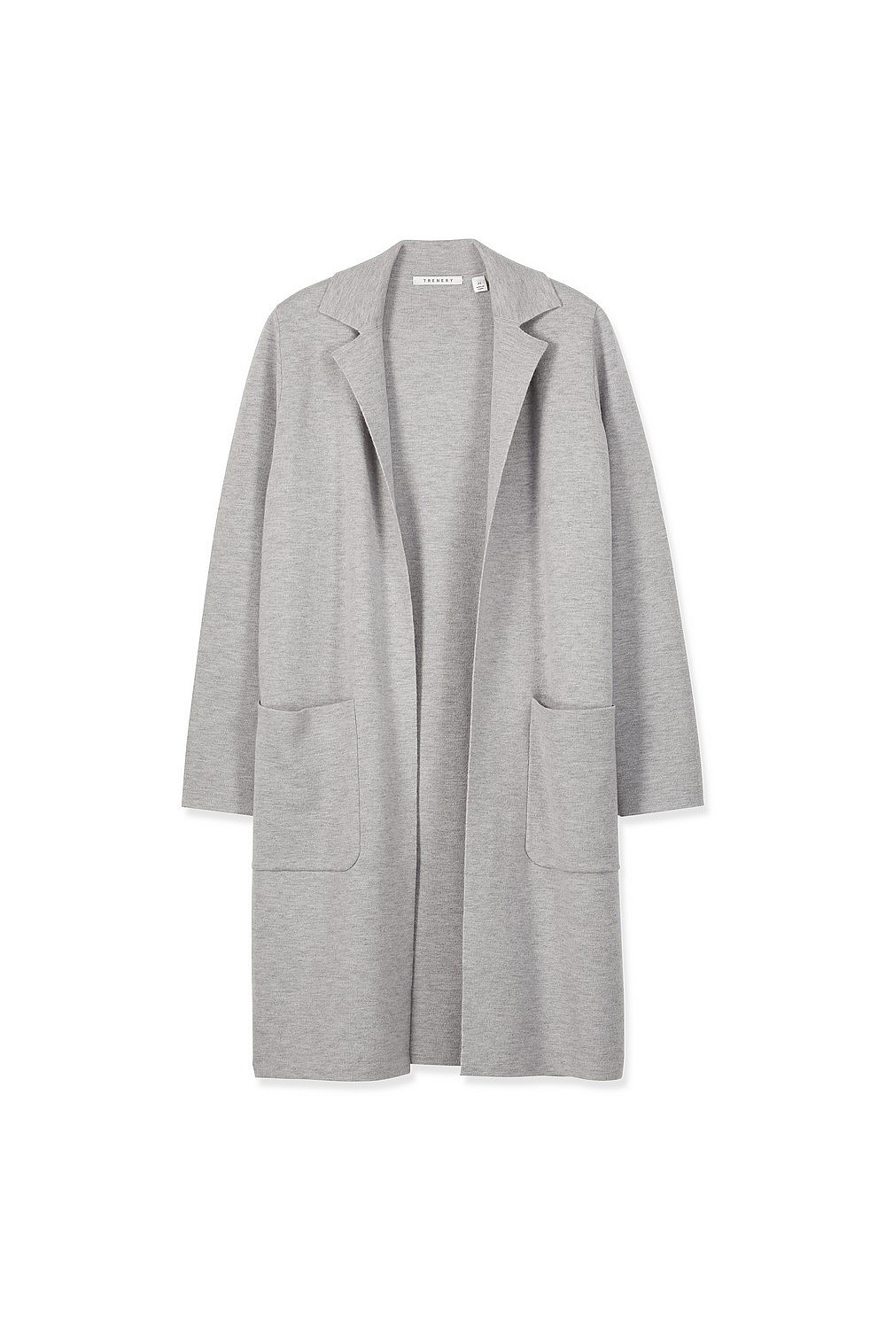 Wool Blend Knit Coat