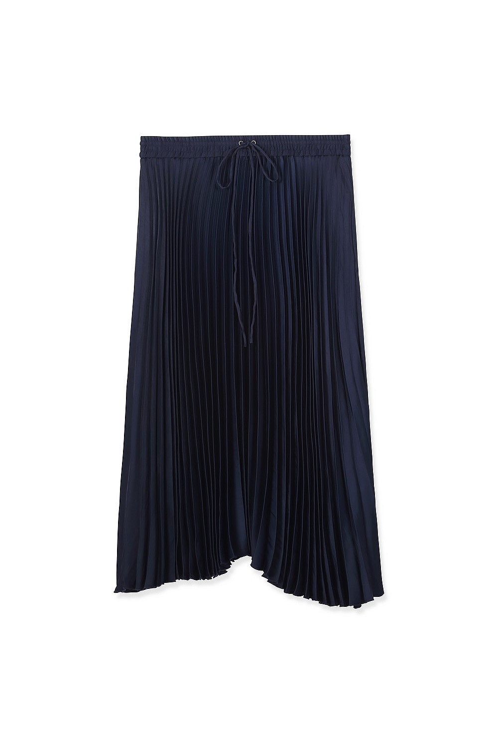 Pleat Midi Skirt