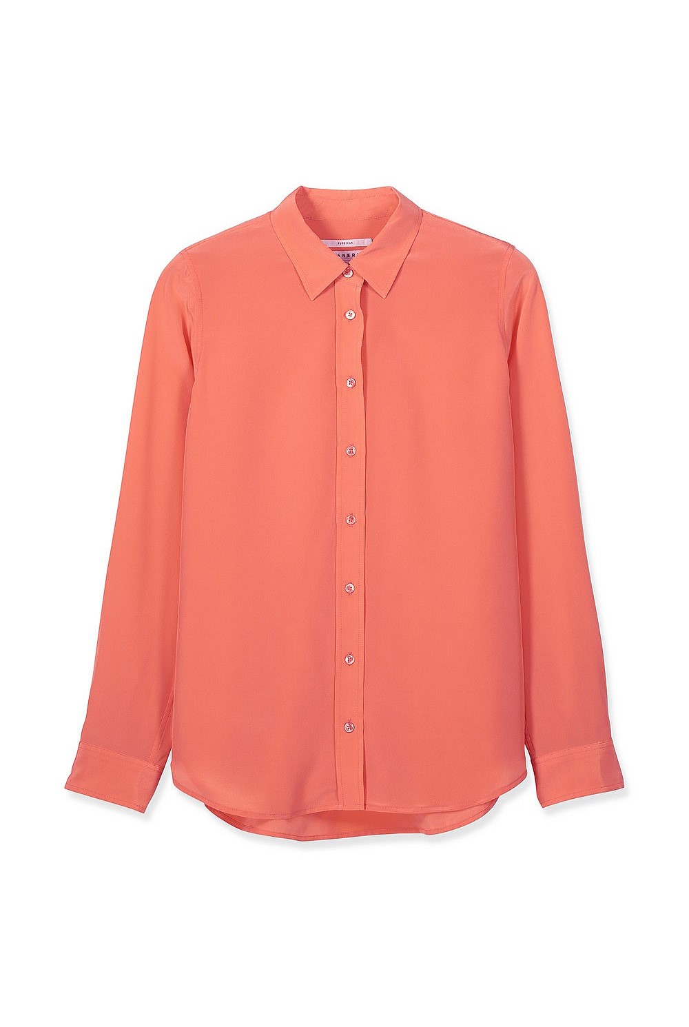Silk Button Front Shirt