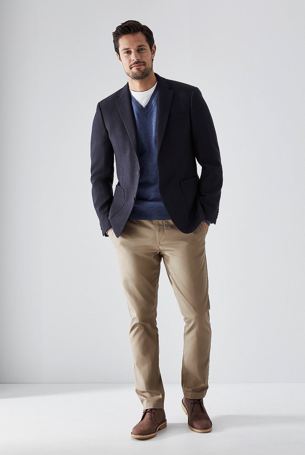 Navy Tweed Blazer